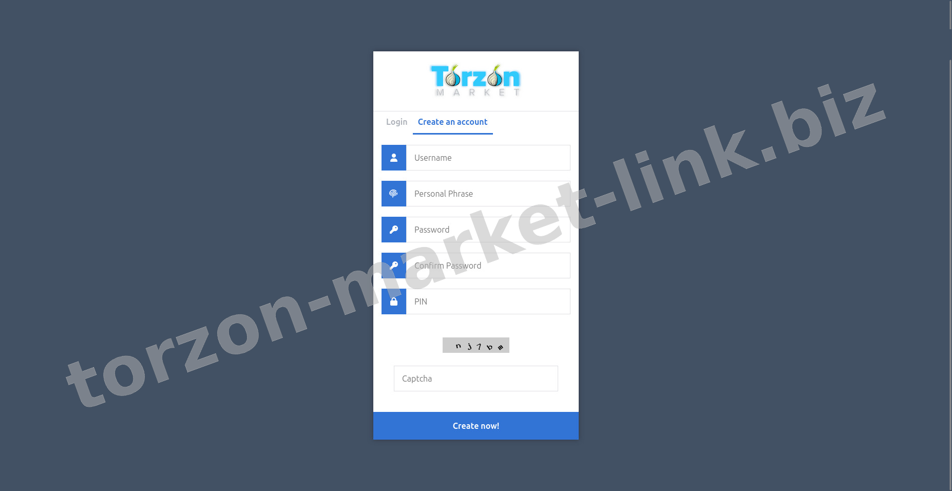 Account Registration Page